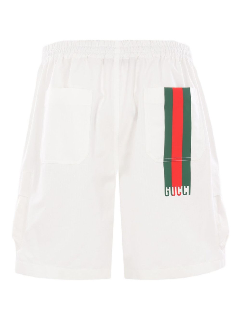 GUCCI Web Stripe cargo shorts outlook
