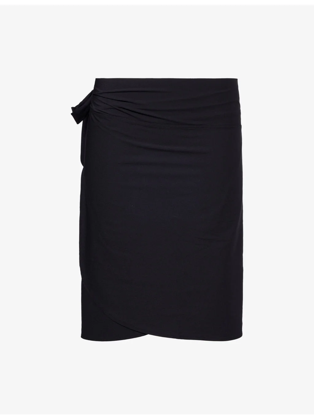 Short Self-Tie Stretch-Woven Sarong - 1