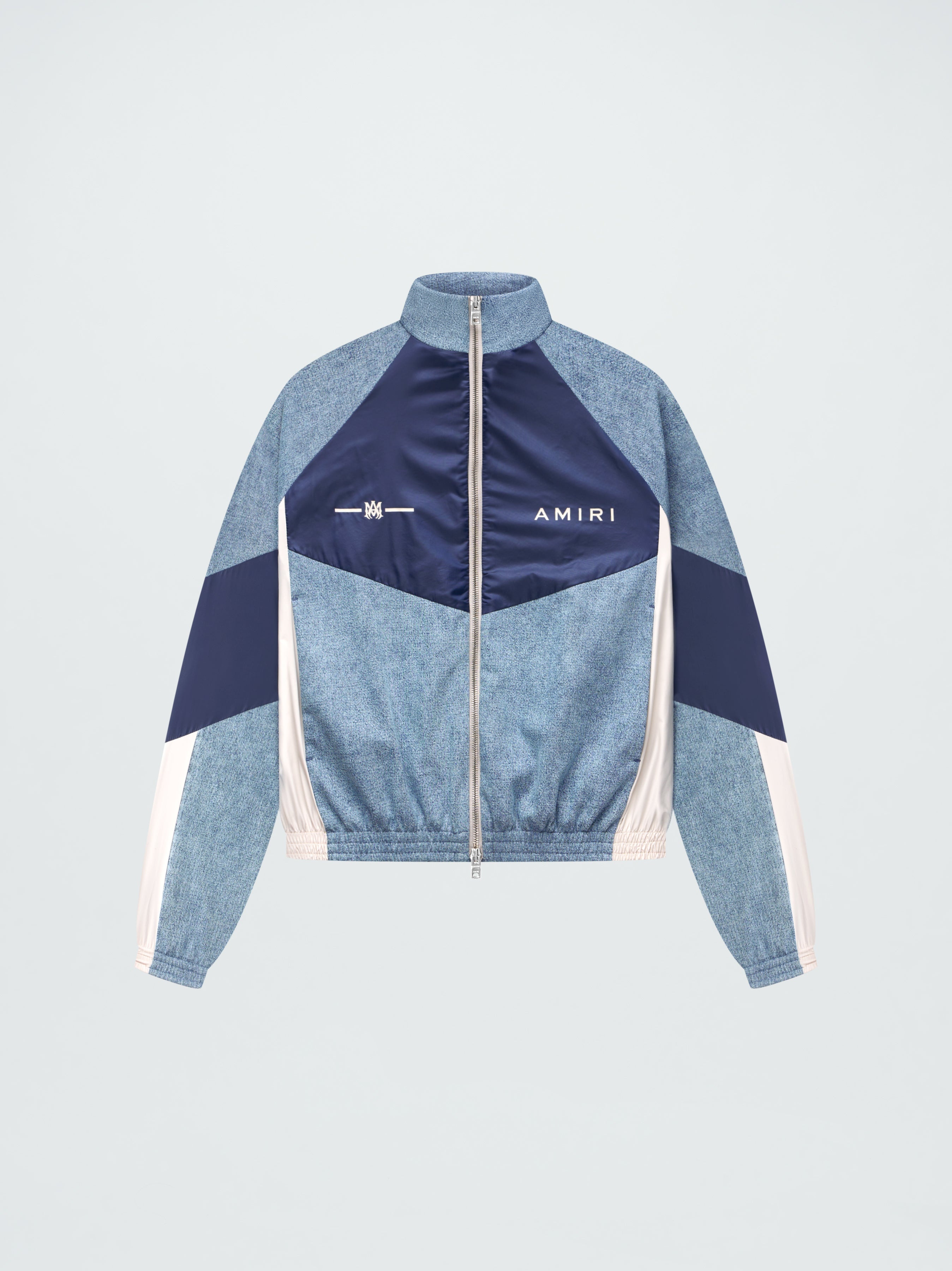 CHAMBRAY RETRO TRACK JACKET - 1