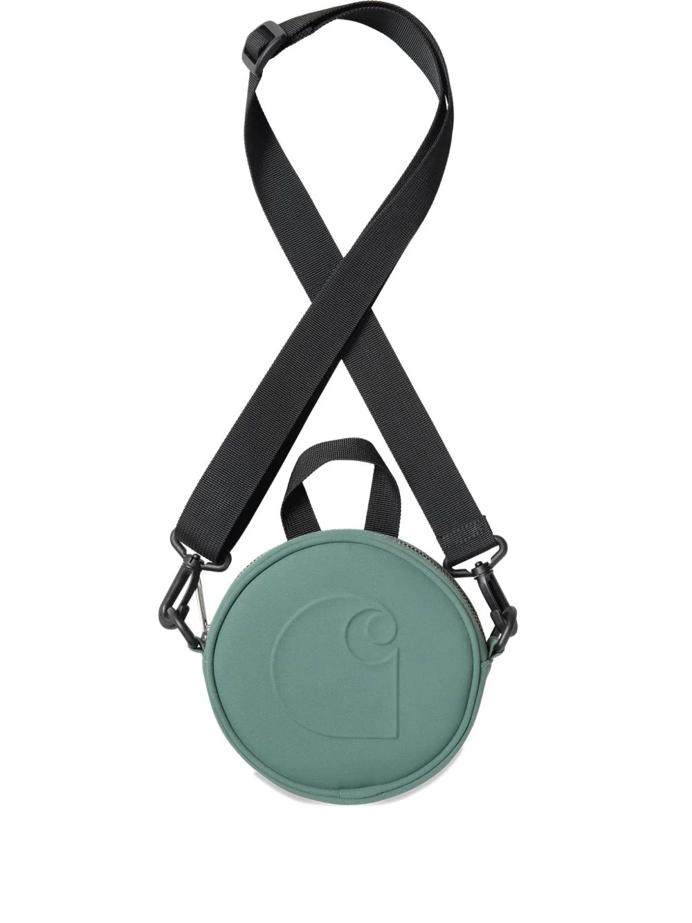 embossed messenger bag - 1