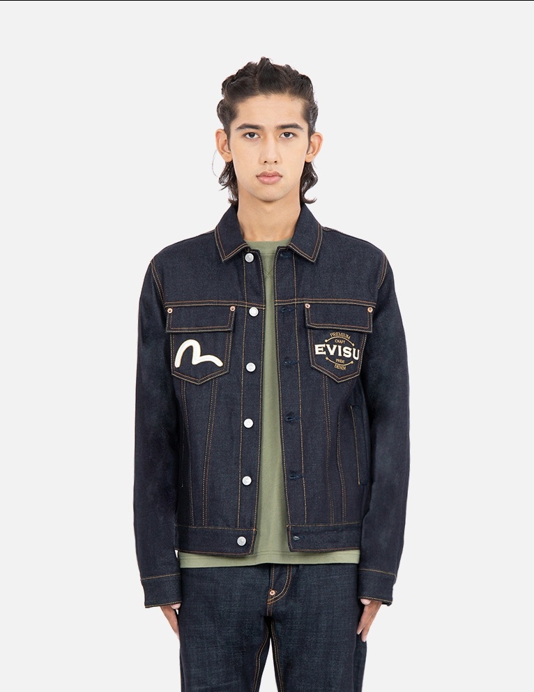TATTOO KOI DAICOCK EMBROIDERY DENIM JACKET - 8