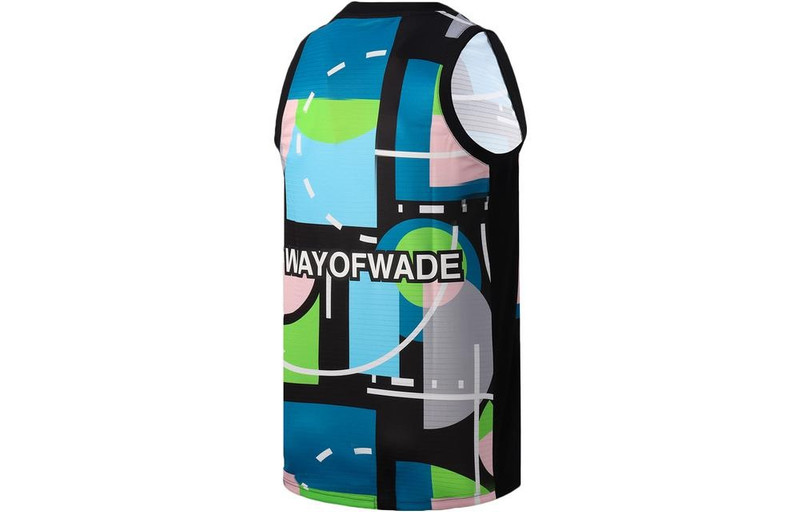 Li-Ning Li-Ning Sports Colorblock Training Jersey 'Black Blue Green' AAYR215-4 outlook