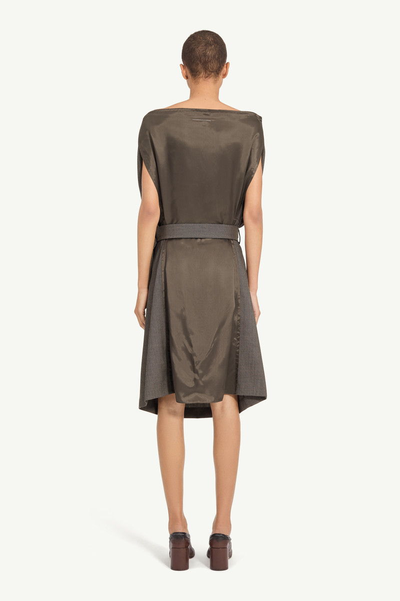 Belted draped midi dress 3