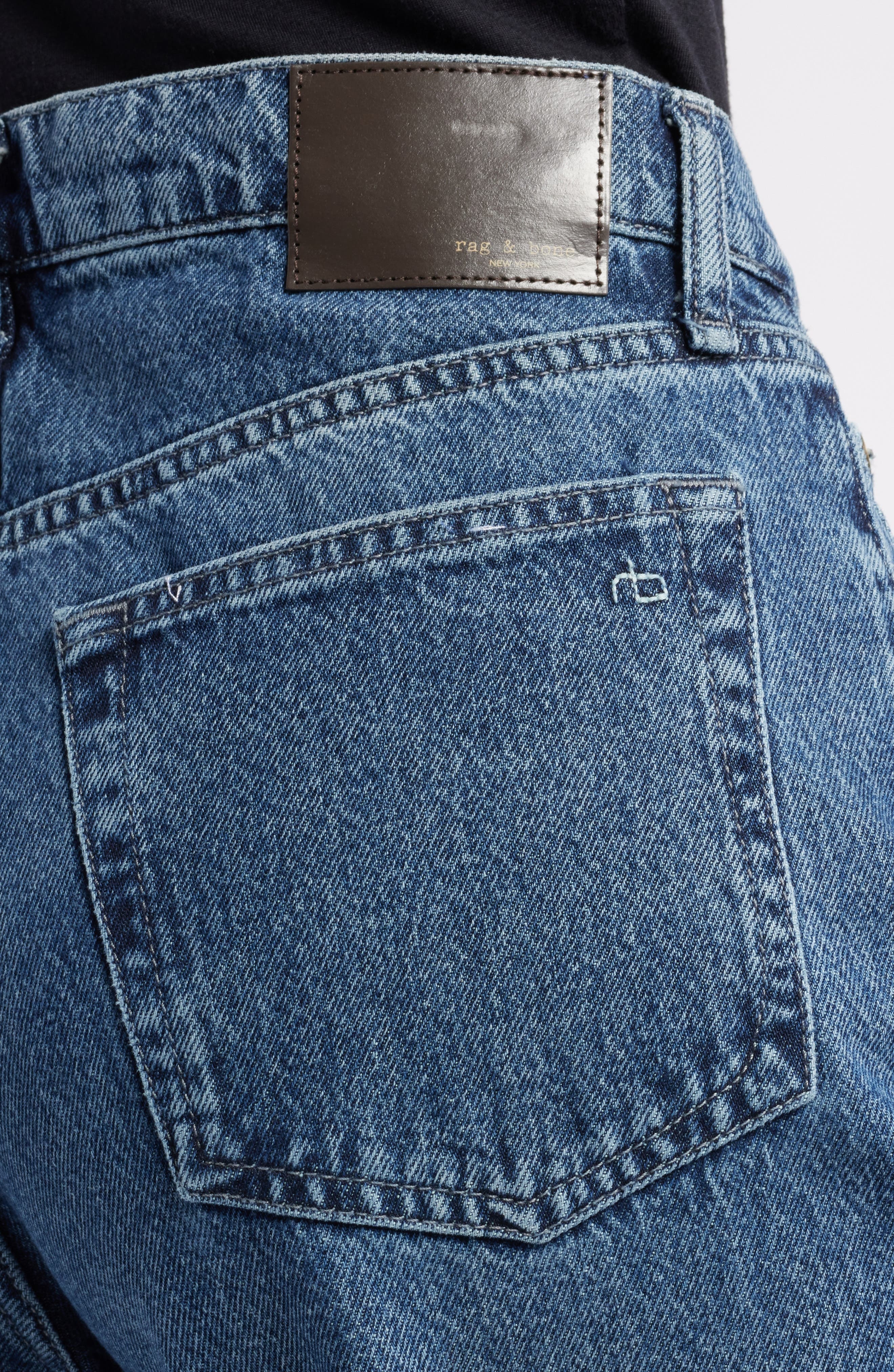 rag & bone Shea High Rise Relaxed Straight Leg Jeans in Adeline at Nordstrom - 4