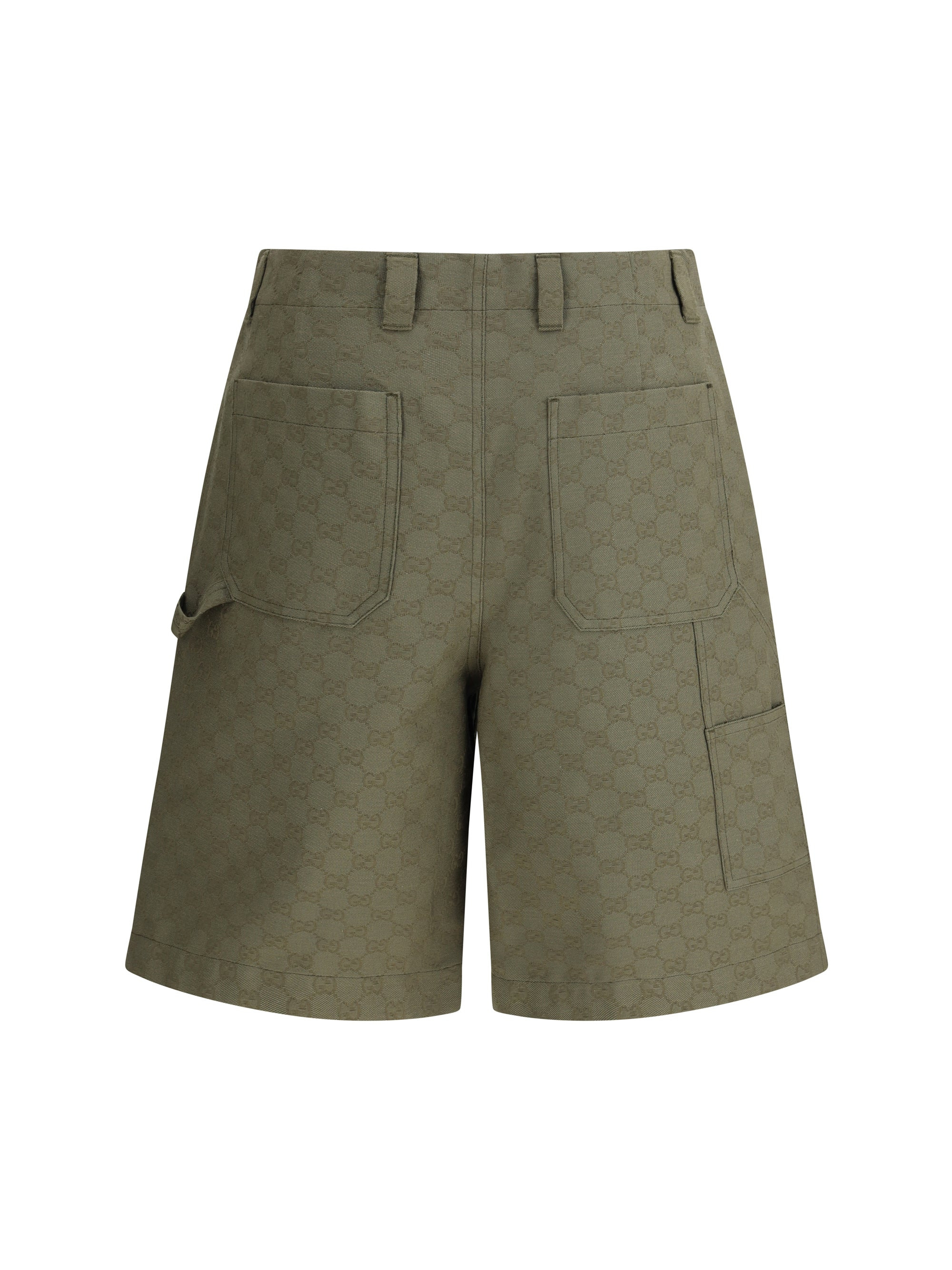 Gucci Men Gg Pattern Shorts - 2