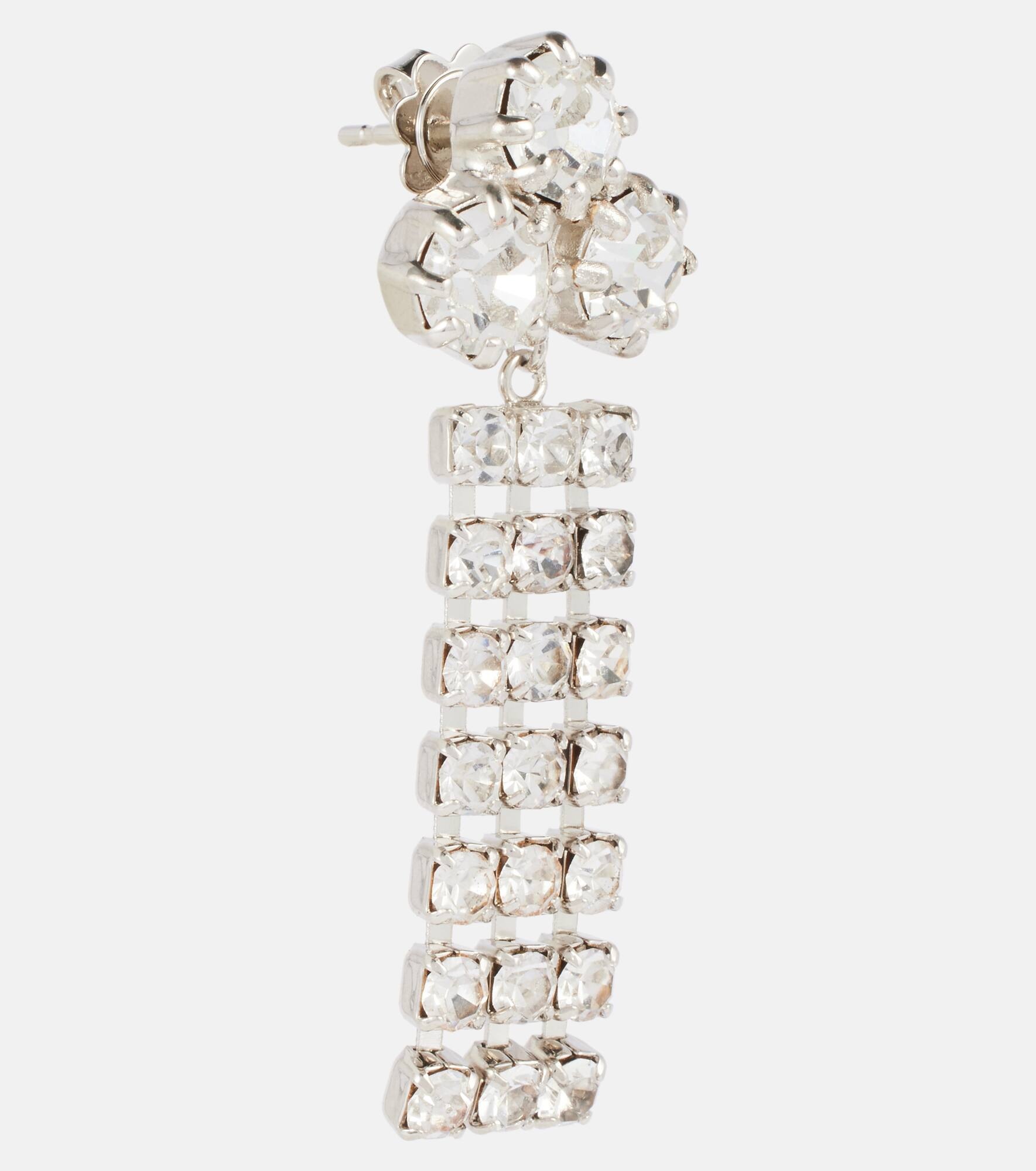 Crystal-embellished earrings - 2