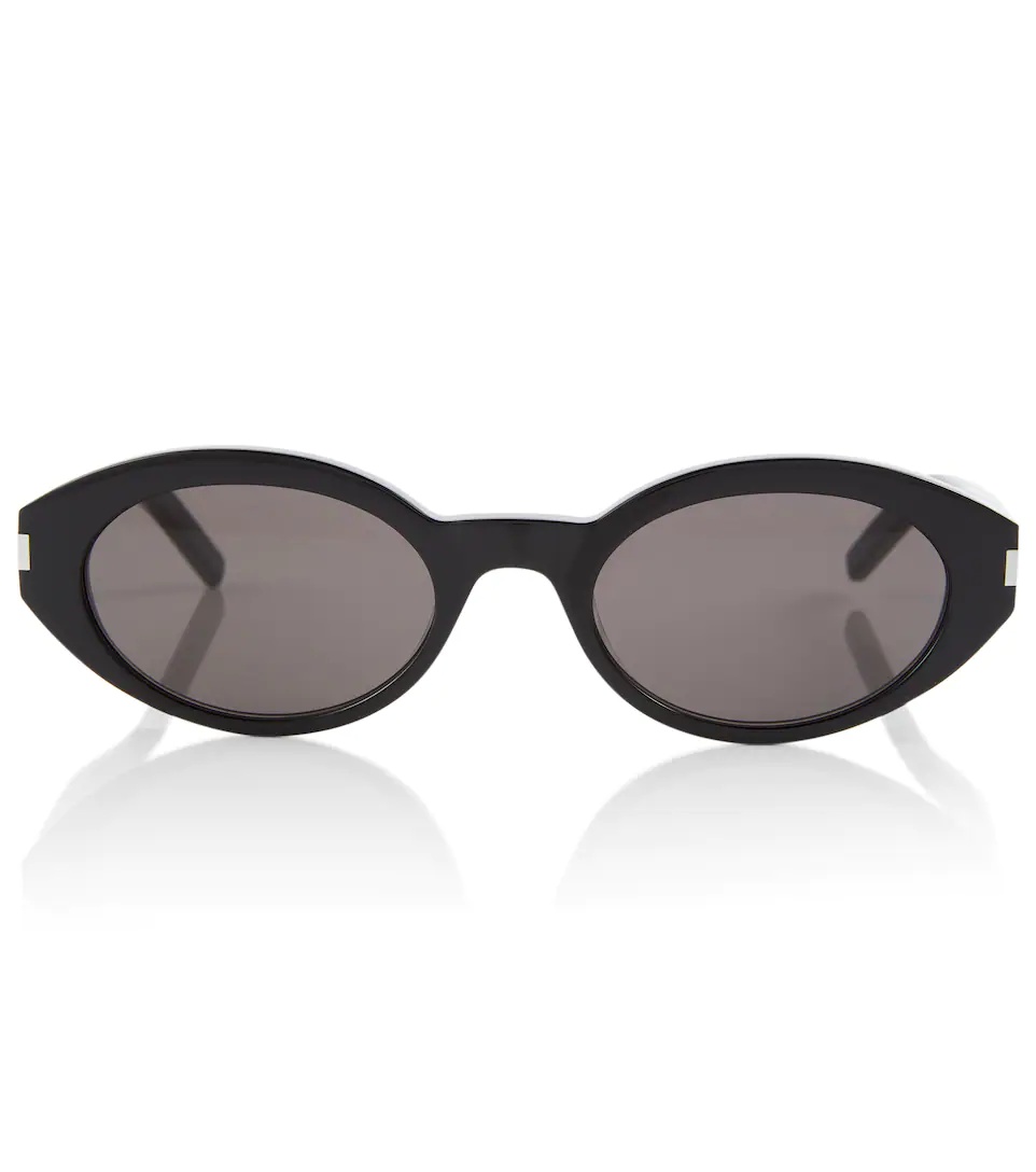 Oval acetate sunglasses - 1