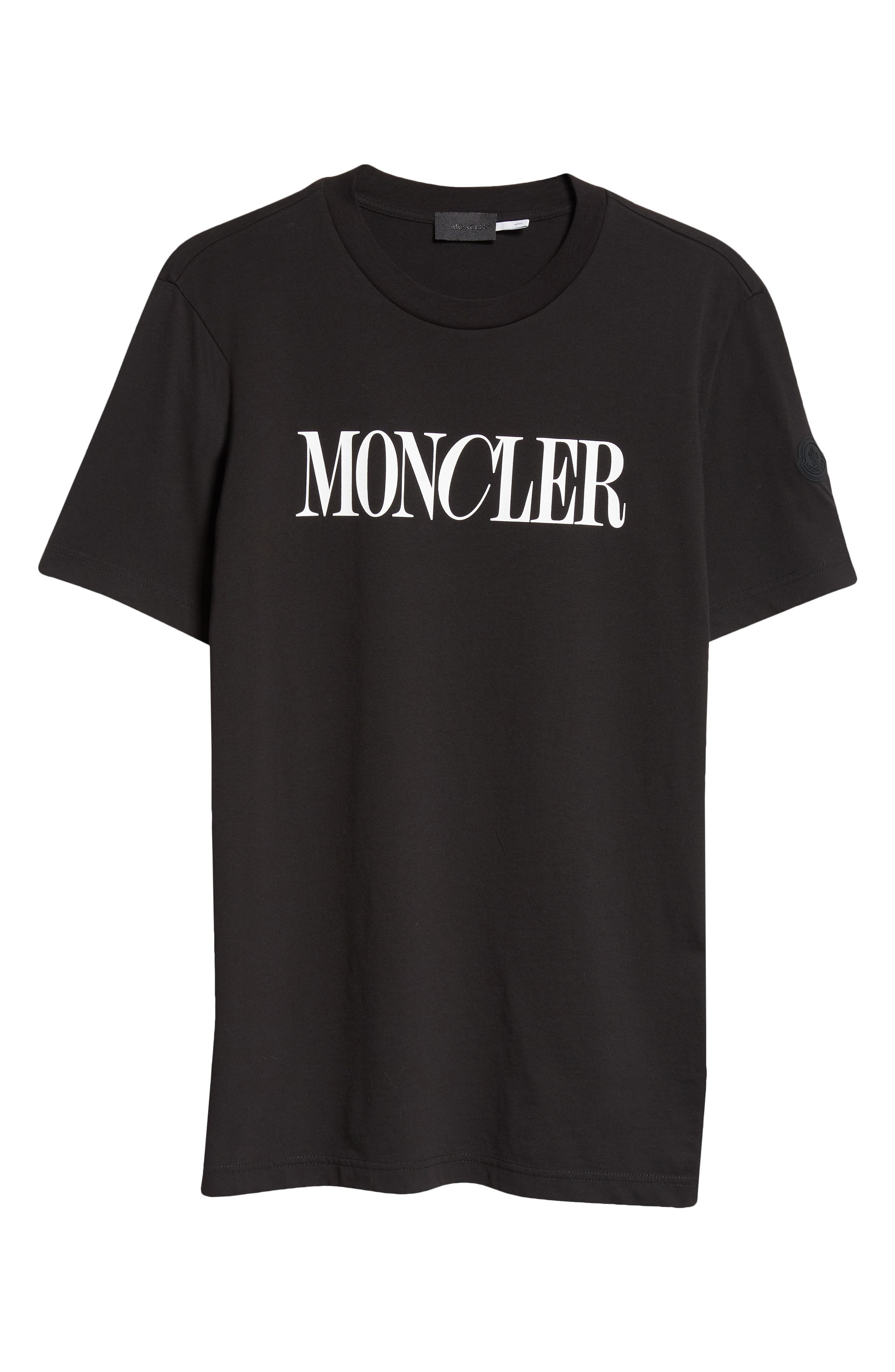 Moncler Cotton Logo Graphic T-Shirt in Black at Nordstrom - 5
