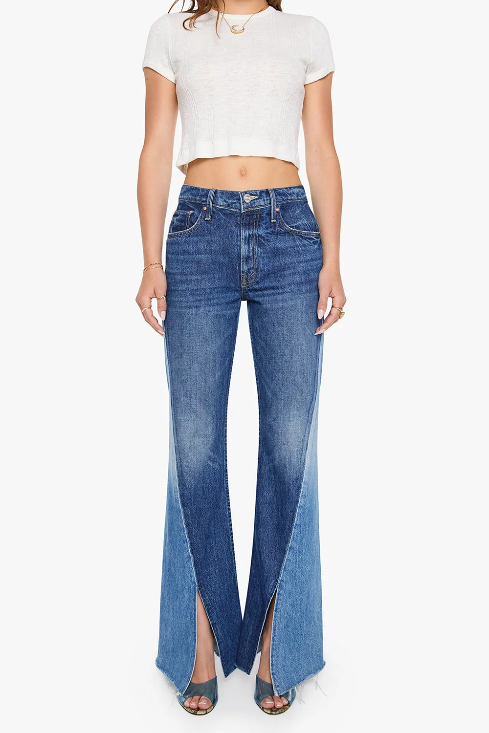 Bookie Slit Twisted Heel Frayed Pant - 1