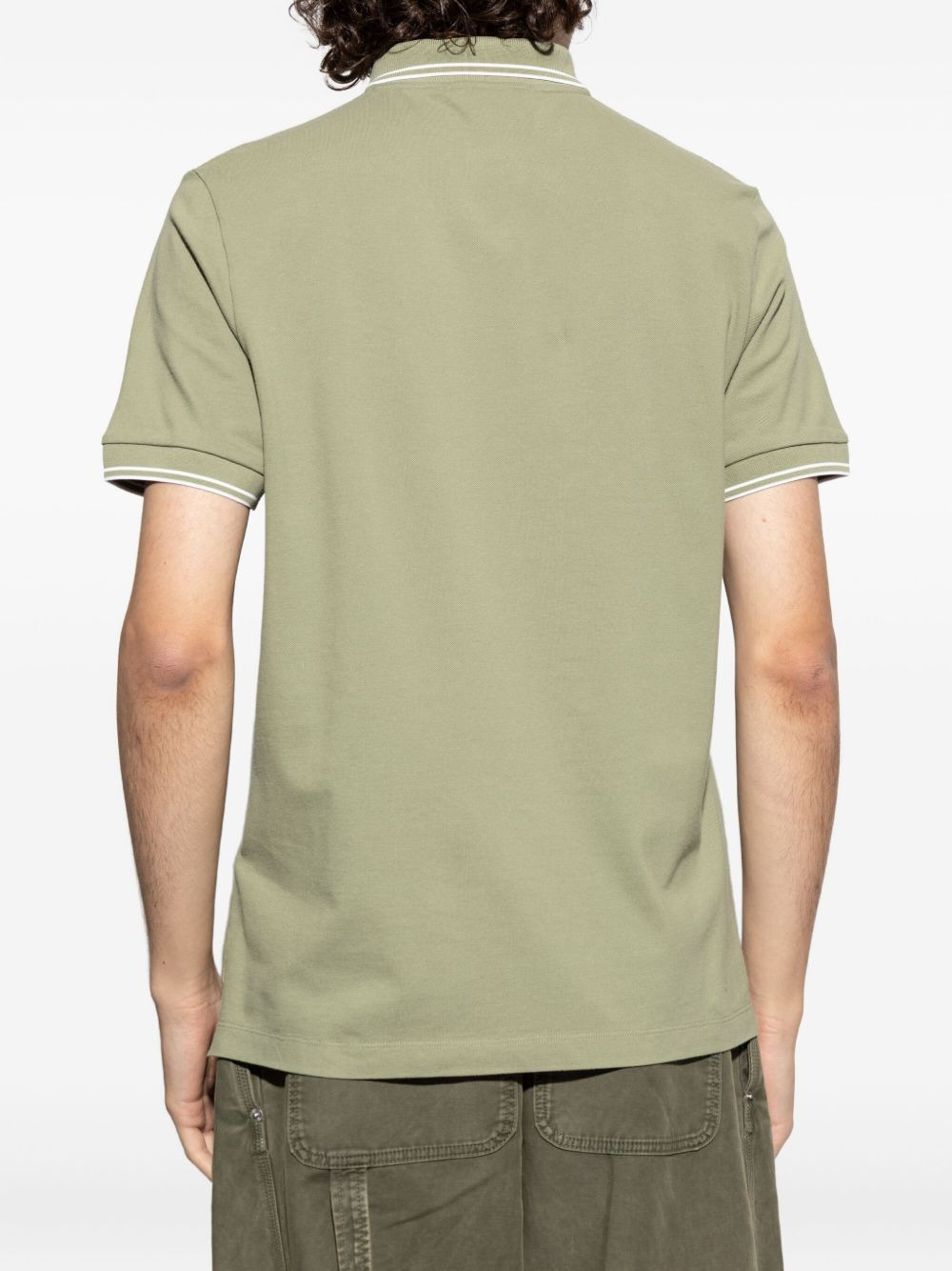 logo-patch tipped polo shirt - 4