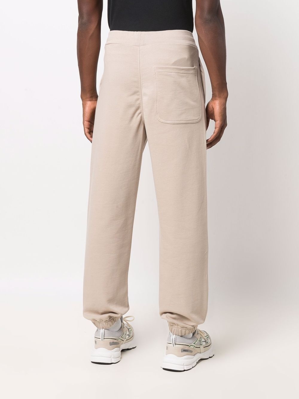 logo-print cotton track trousers - 4