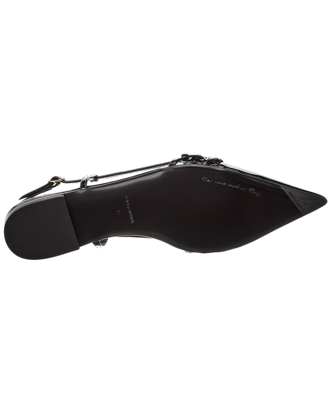 Dolce & Gabbana Leather Slingback Flat - 4