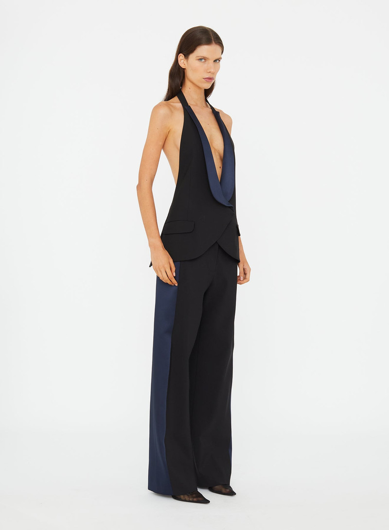 CHRISTOPHER ESBER Tuxedo Contrast Wool Trouser outlook