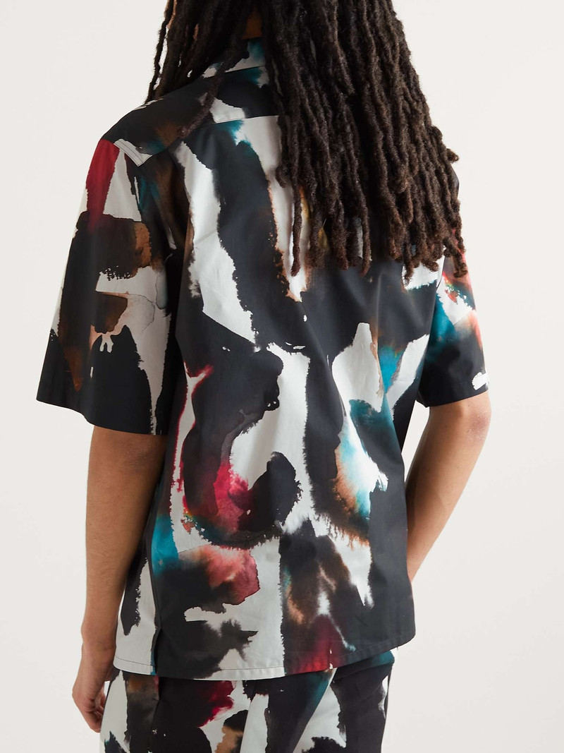 Convertible-Collar Printed Cotton-Poplin Shirt 4