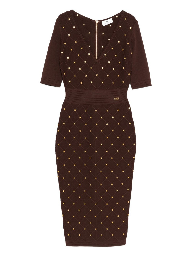 V-neck embellished dress 1
