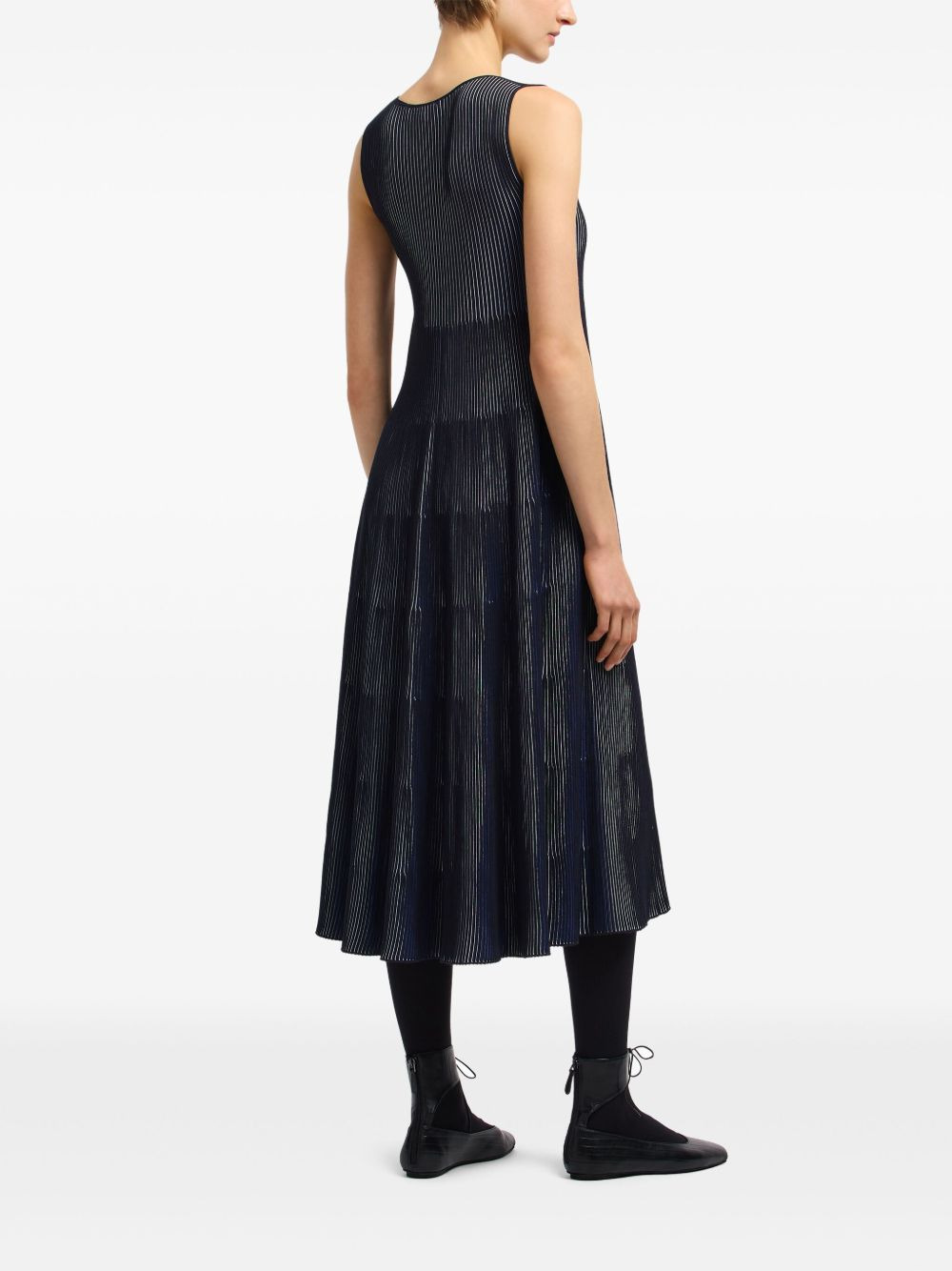 knitted sleeveless mini dress - 4