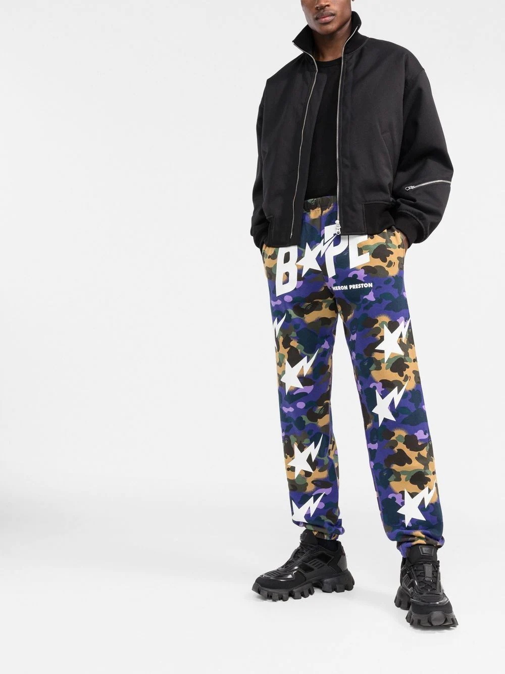 x BAPE camouflage track pants - 2