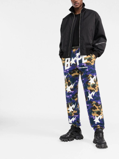 Heron Preston x BAPE camouflage track pants outlook