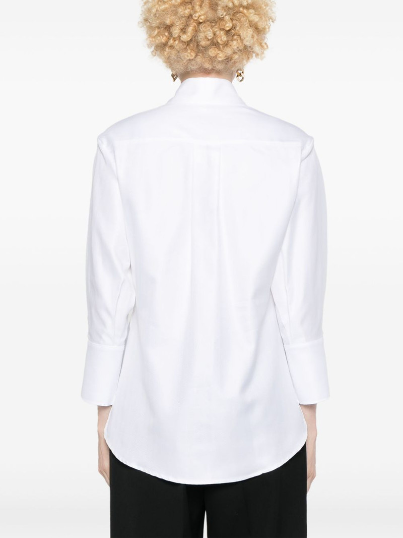 chevron-pattern poplin shirt 4