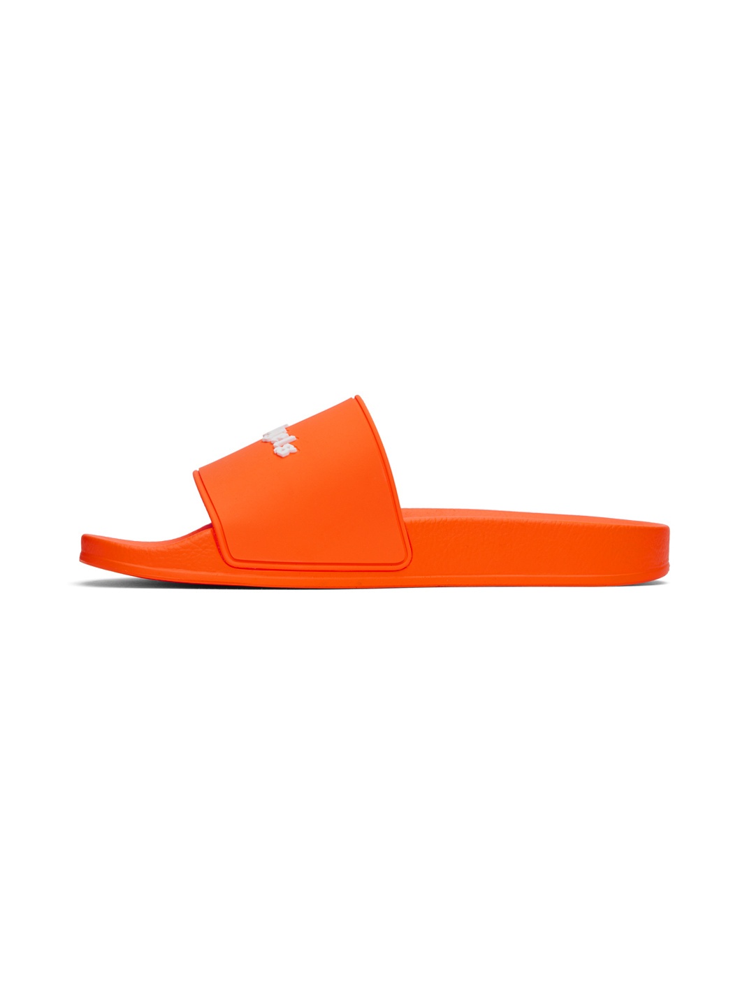 Palm Angels Orange Logo Pool Slides ssense REVERSIBLE
