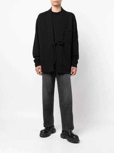 Ambush tie-front cotton cardigan outlook