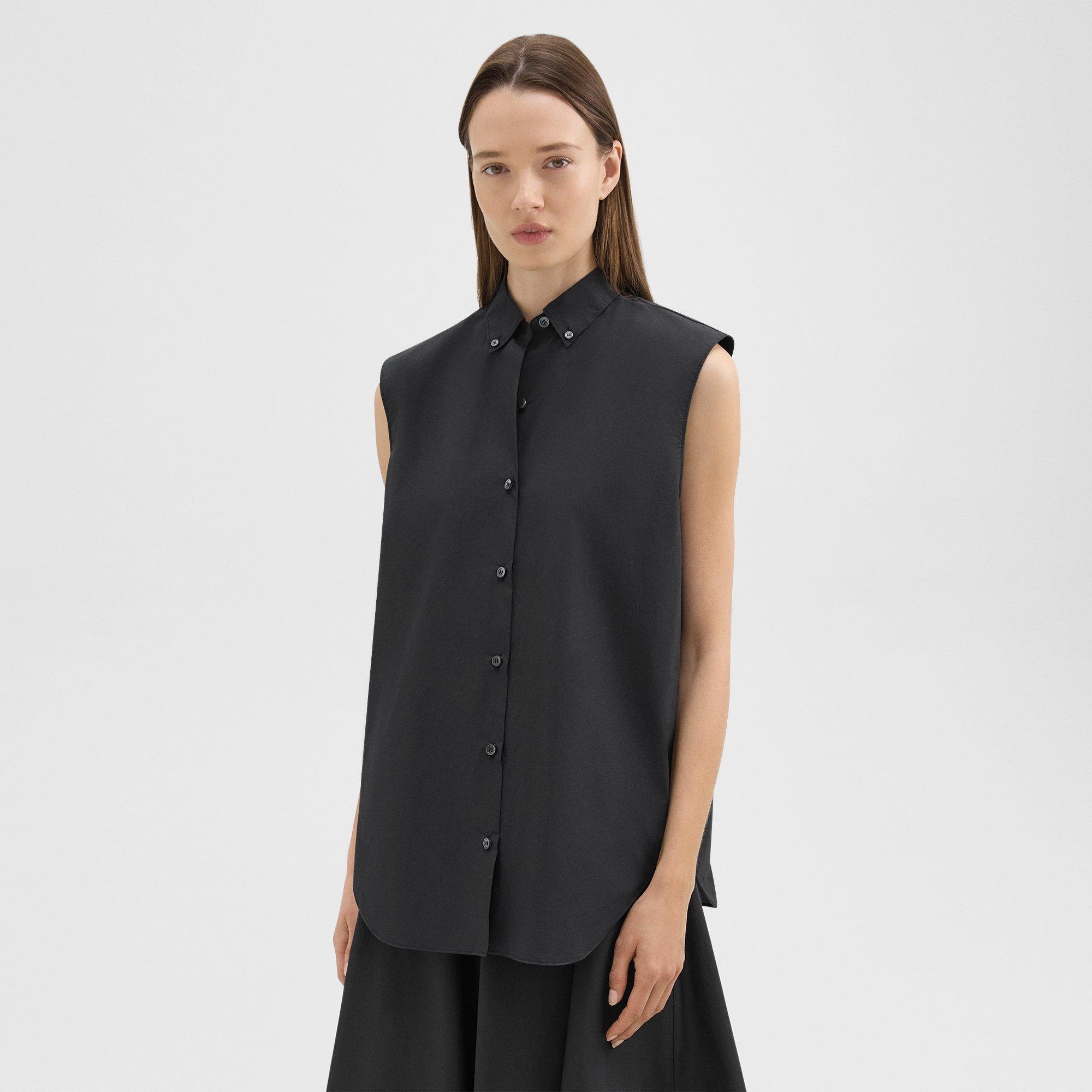 Sleeveless Shirt in Cotton-Blend - 3