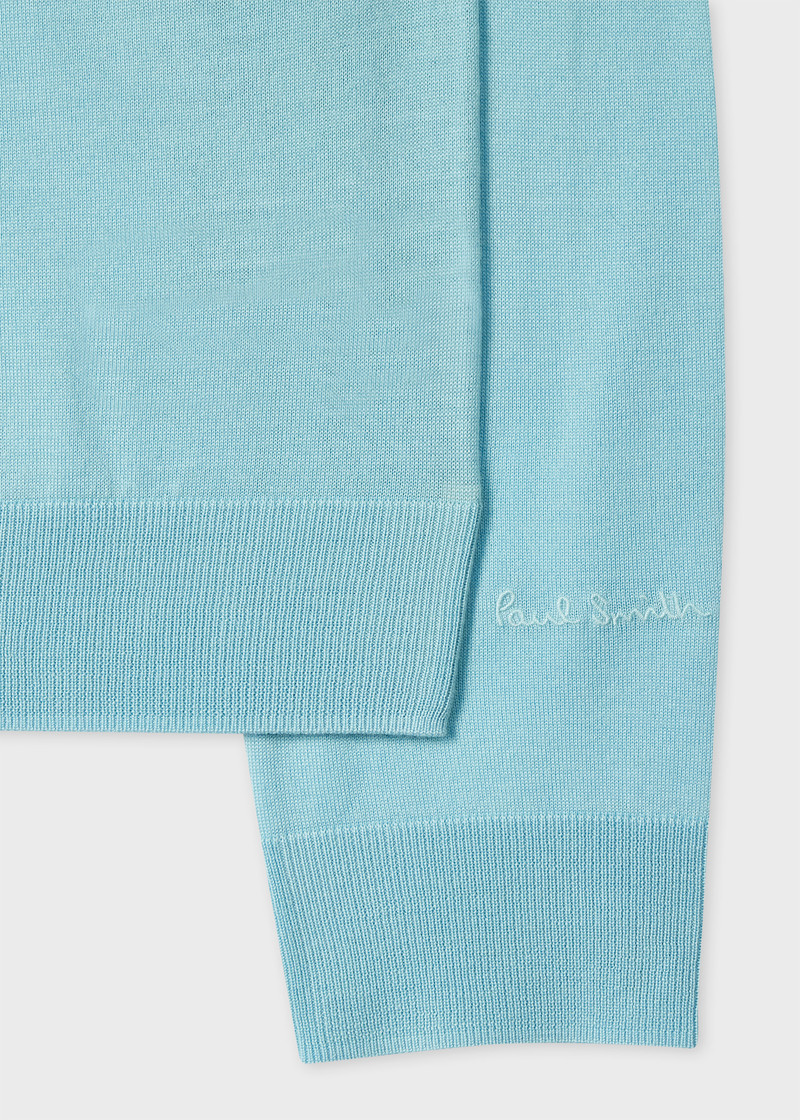 Paul Smith Sky Blue Merino Wool Sweater outlook