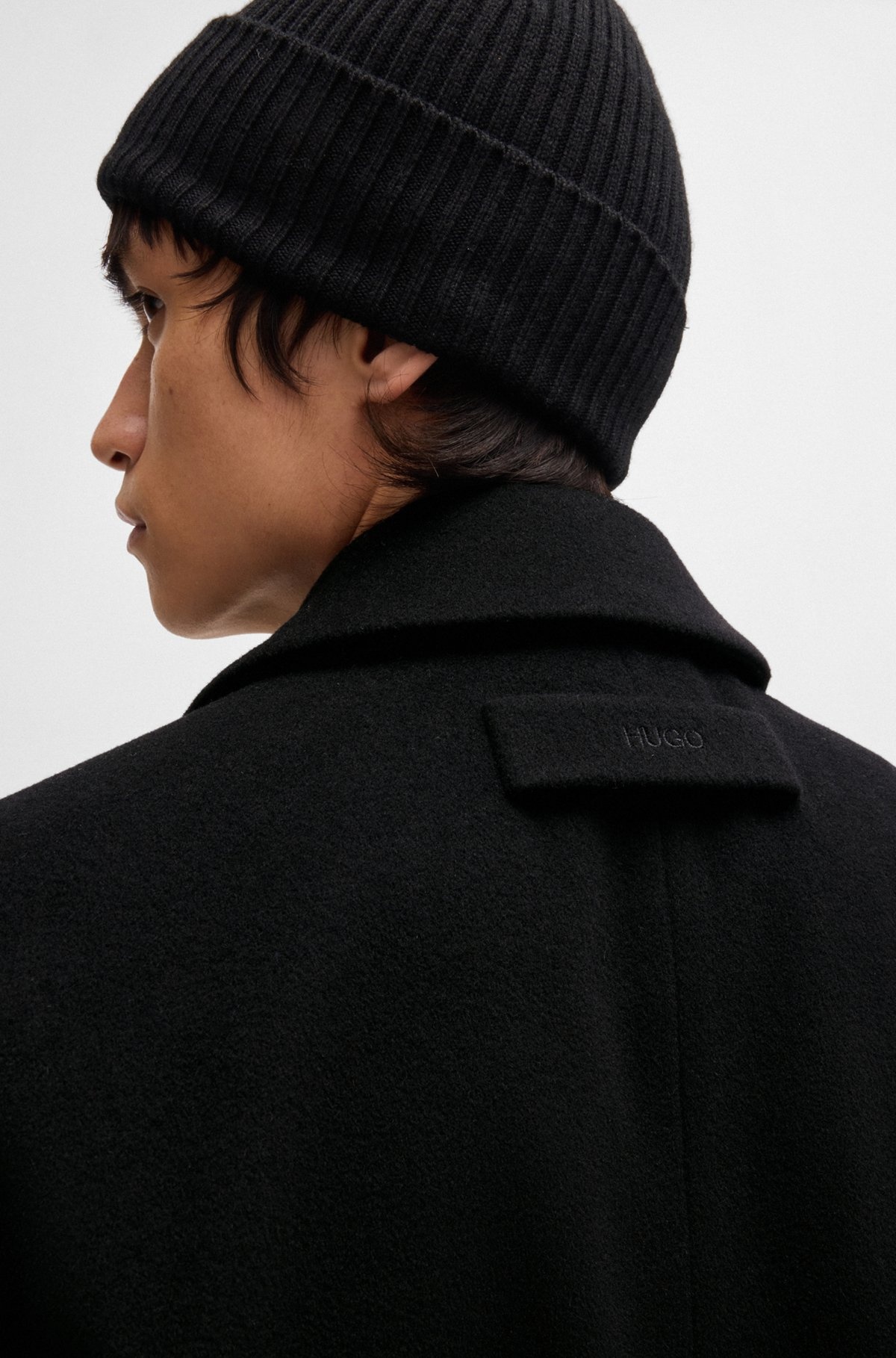 DOUBLE-BREASTED COAT IN WOOL - 6