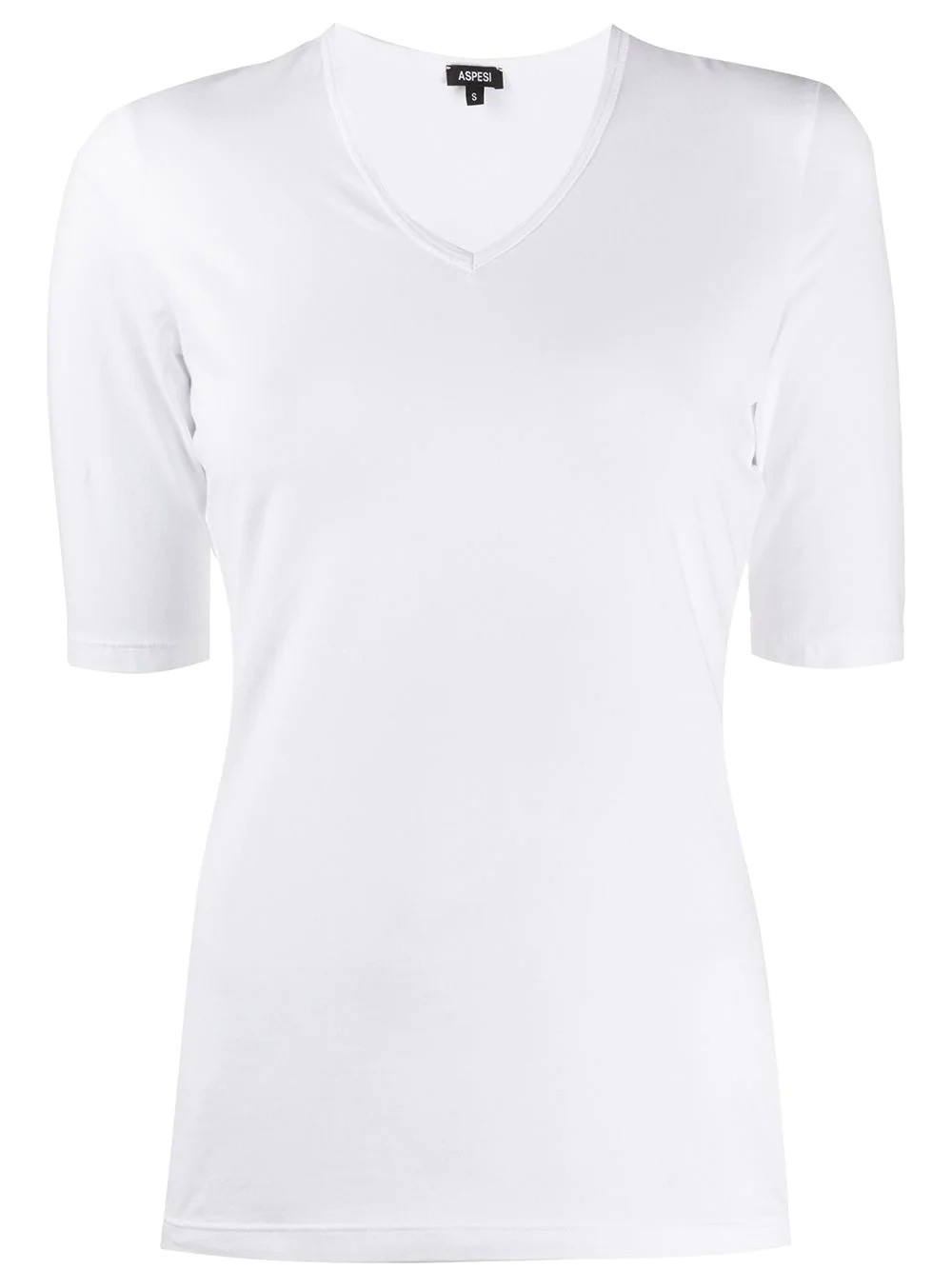 v-neck fitted T-shirt - 1