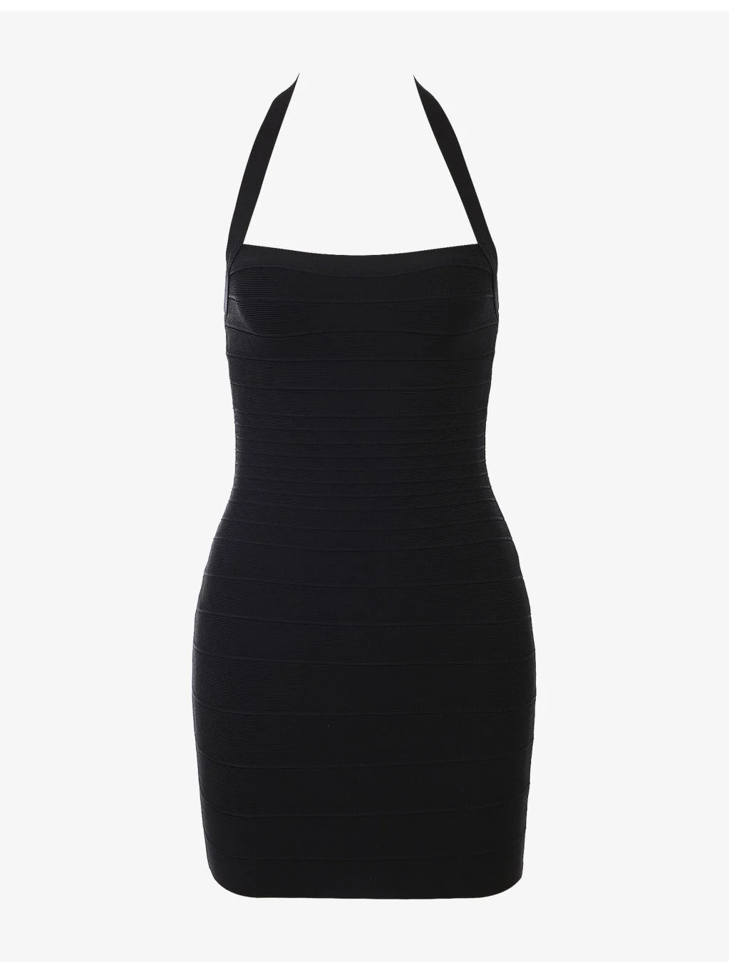 The Silhouette Halterneck Woven Mini Dress - 1