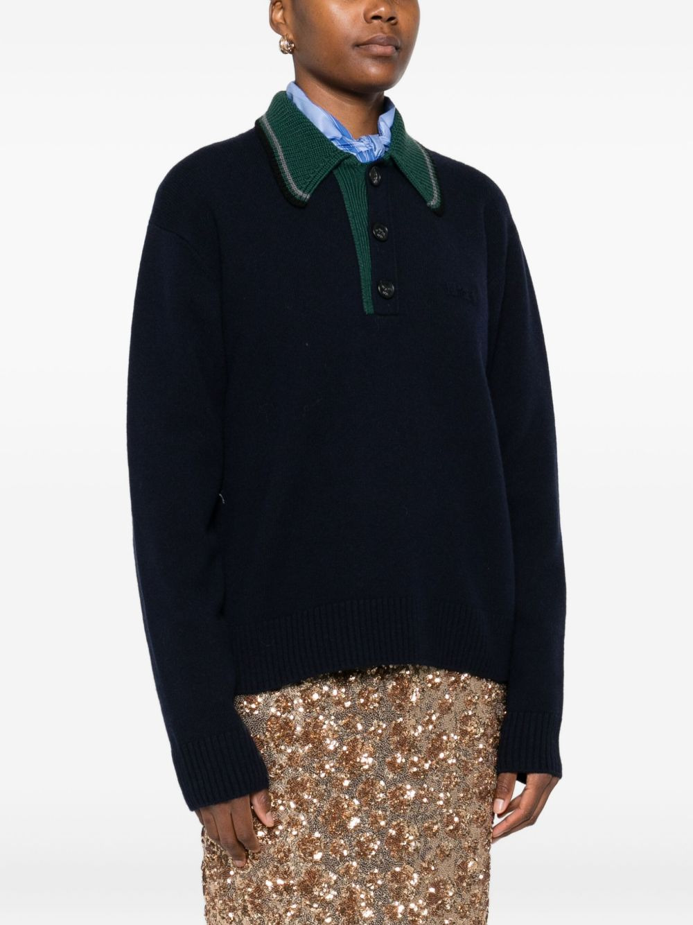 buttoned polo top - 3