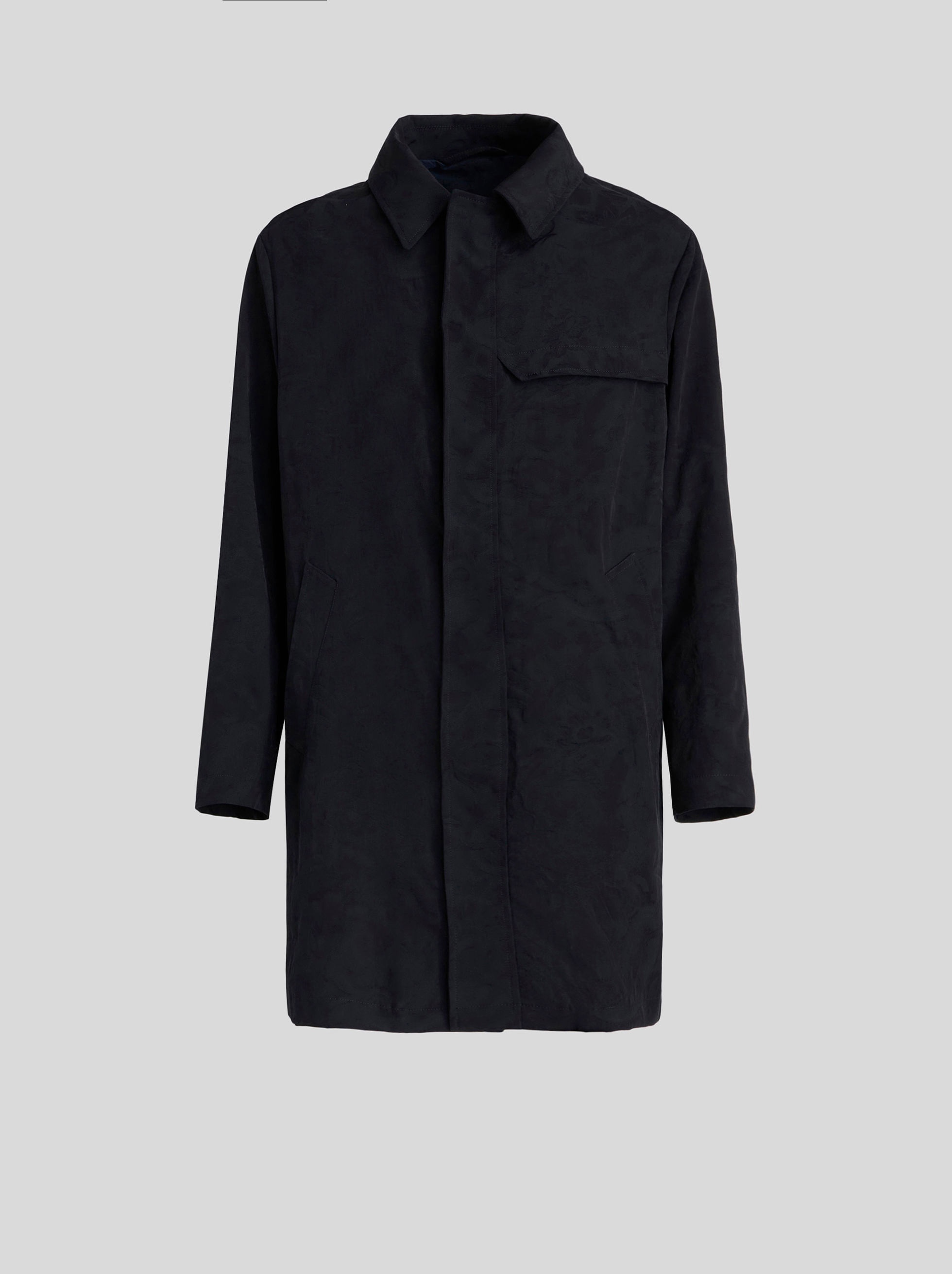 PAISLEY DESIGN JACQUARD TRENCH COAT - 1