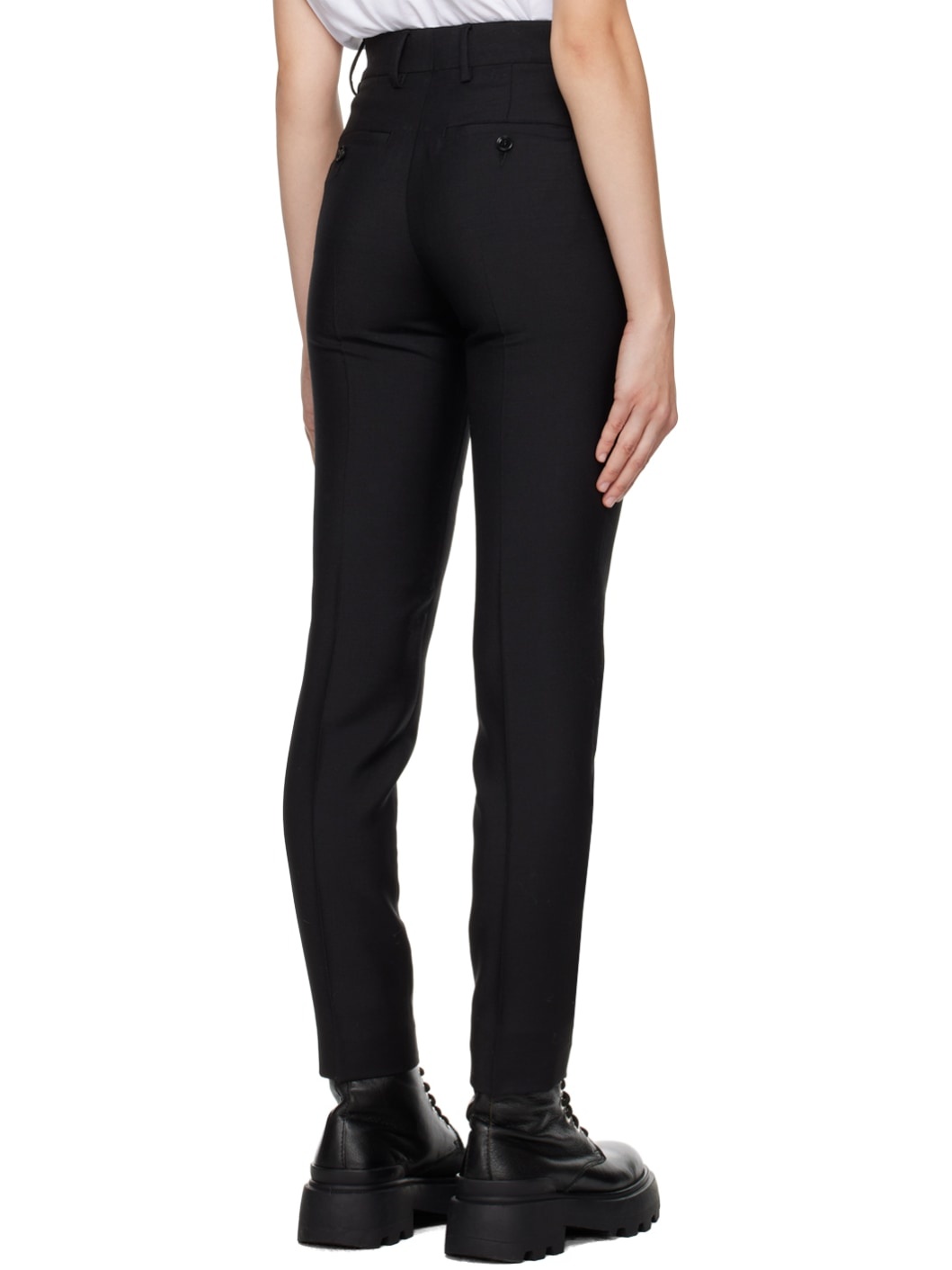 Black Creased Trousers - 3