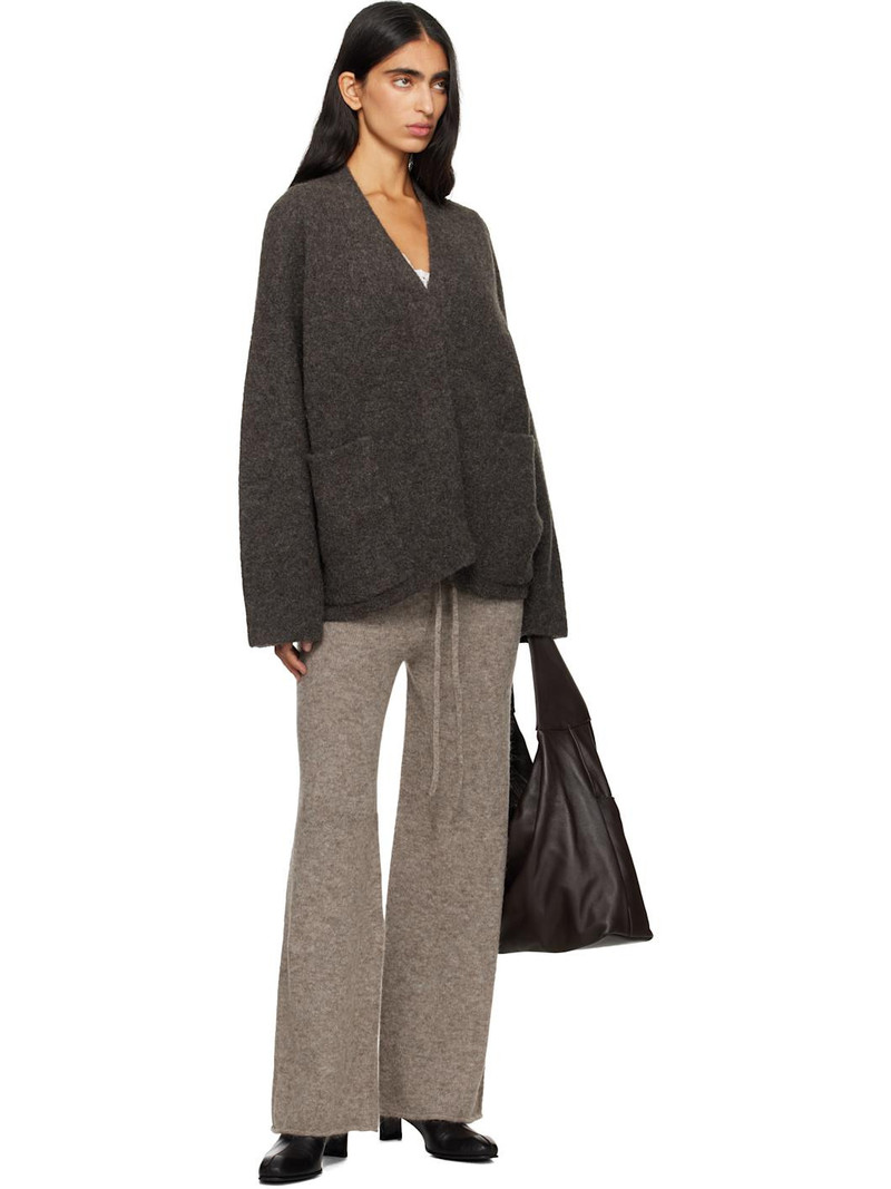 LAUREN MANOOGIAN Gray Double Face Cardigan outlook