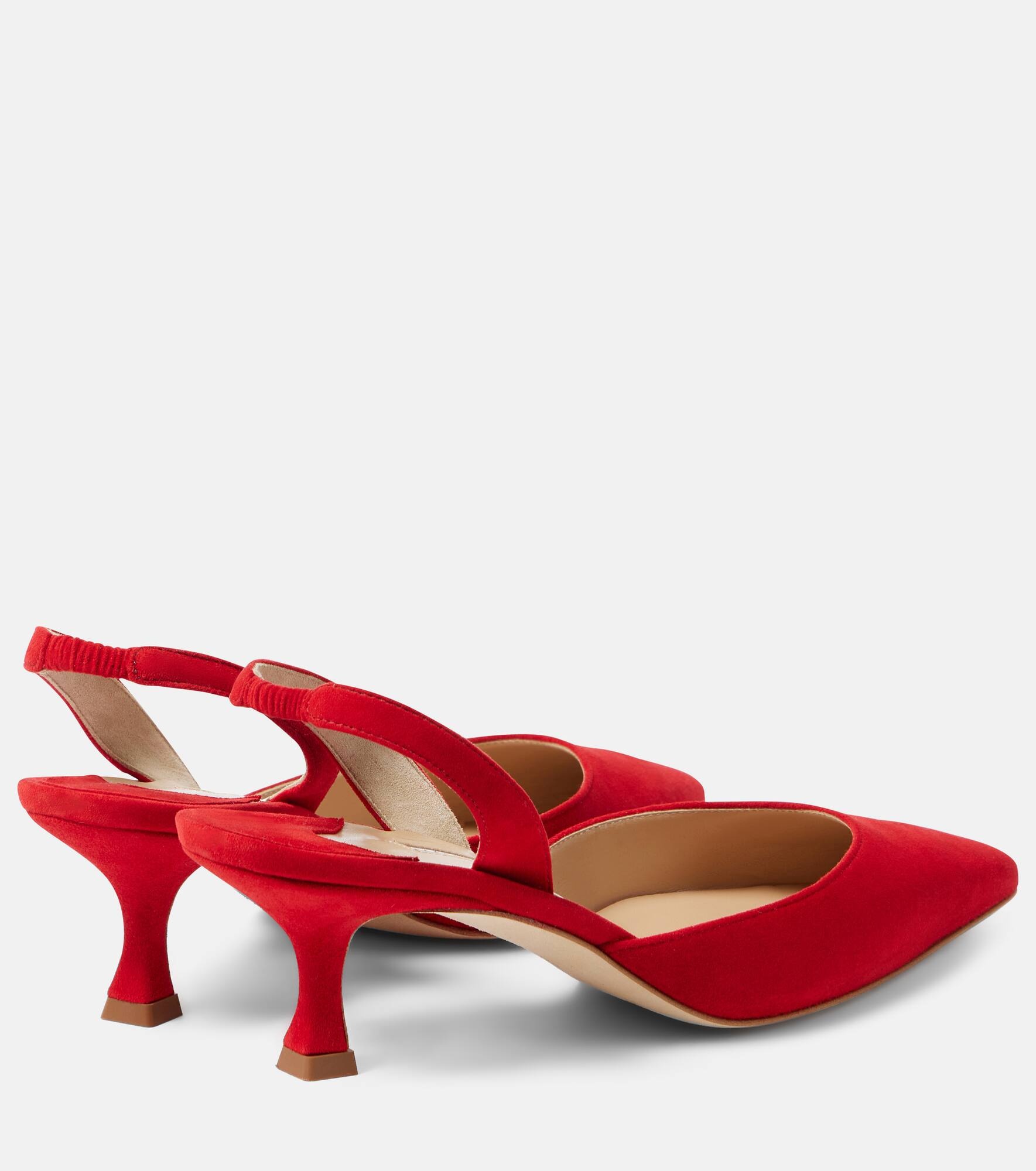 Carolyne Gala Val suede slingback pumps - 3