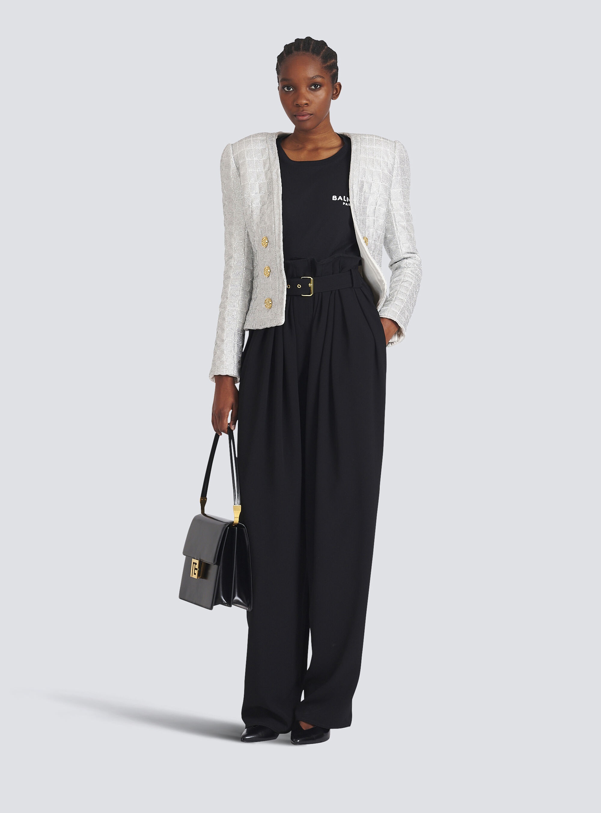 Quilted jacket with strass - 2