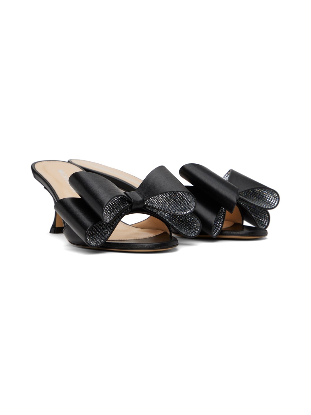 Black 'Le Cadeau' Nappa 65 Heeled Sandals - 4
