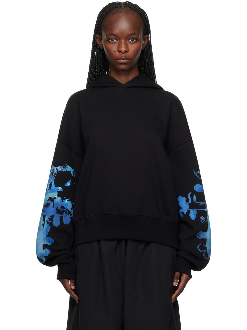 Black Printed Hoodie 1