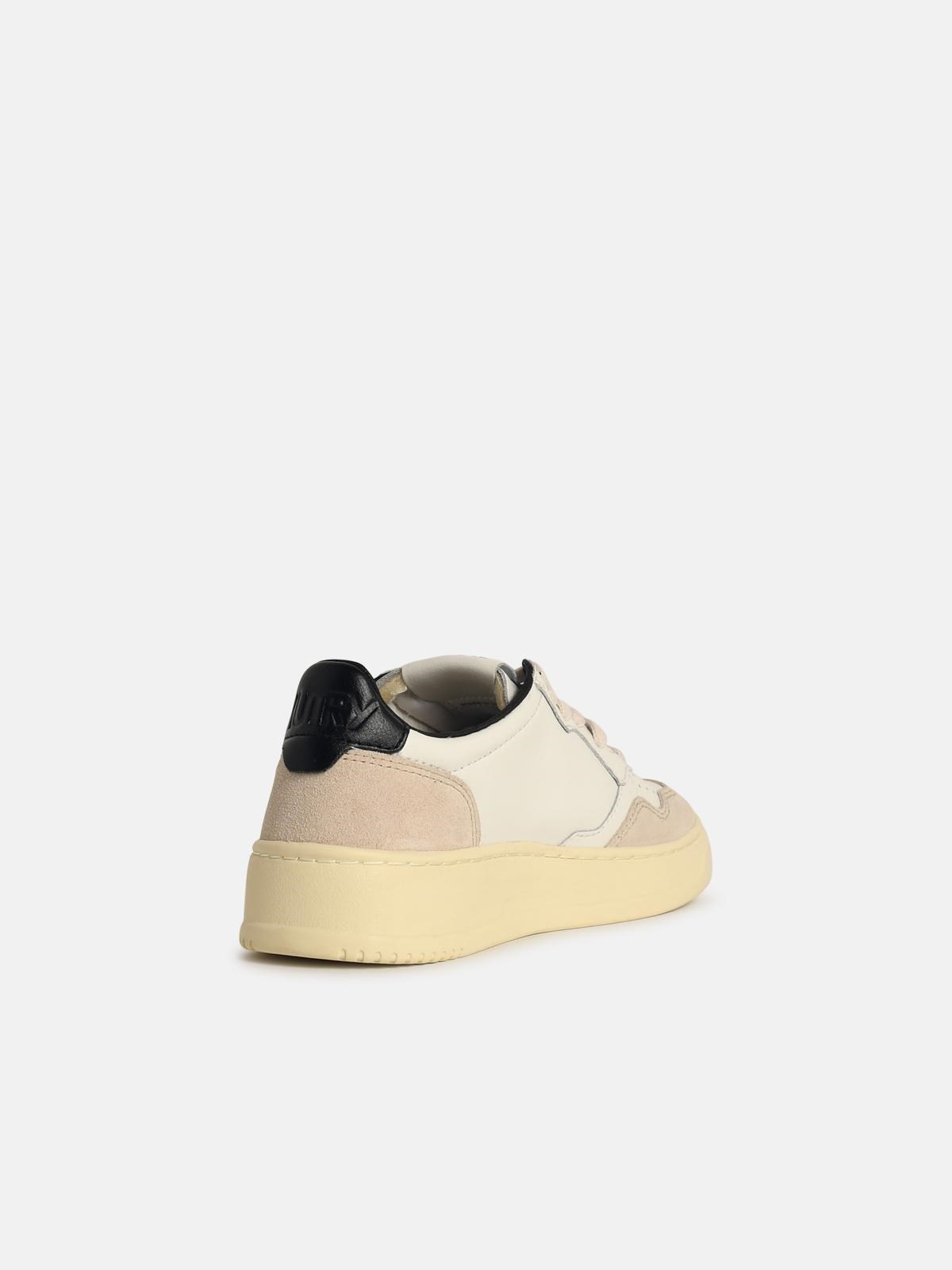 'MEDIALIST' WHITE LEATHER SNEAKERS - 3