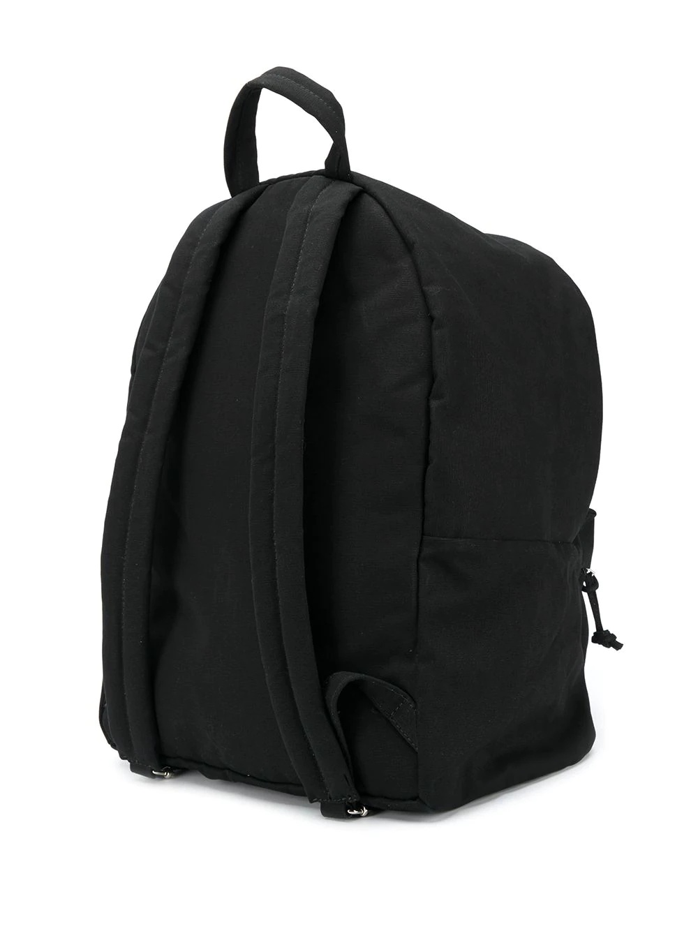 curved logo print backpack - 3