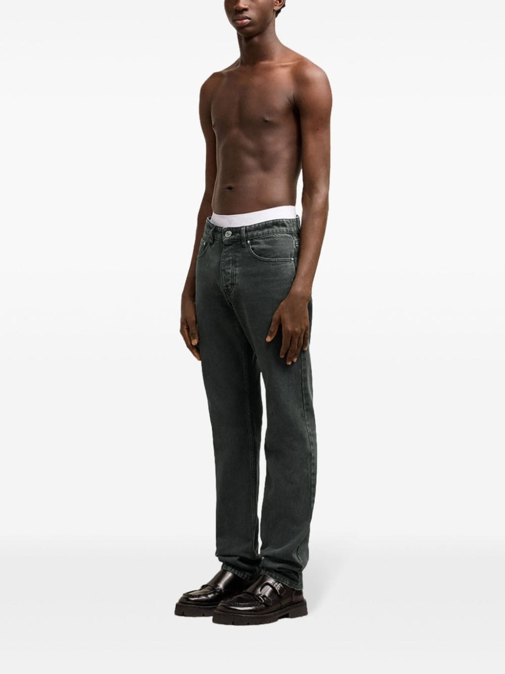logo patch classic jeans - 3