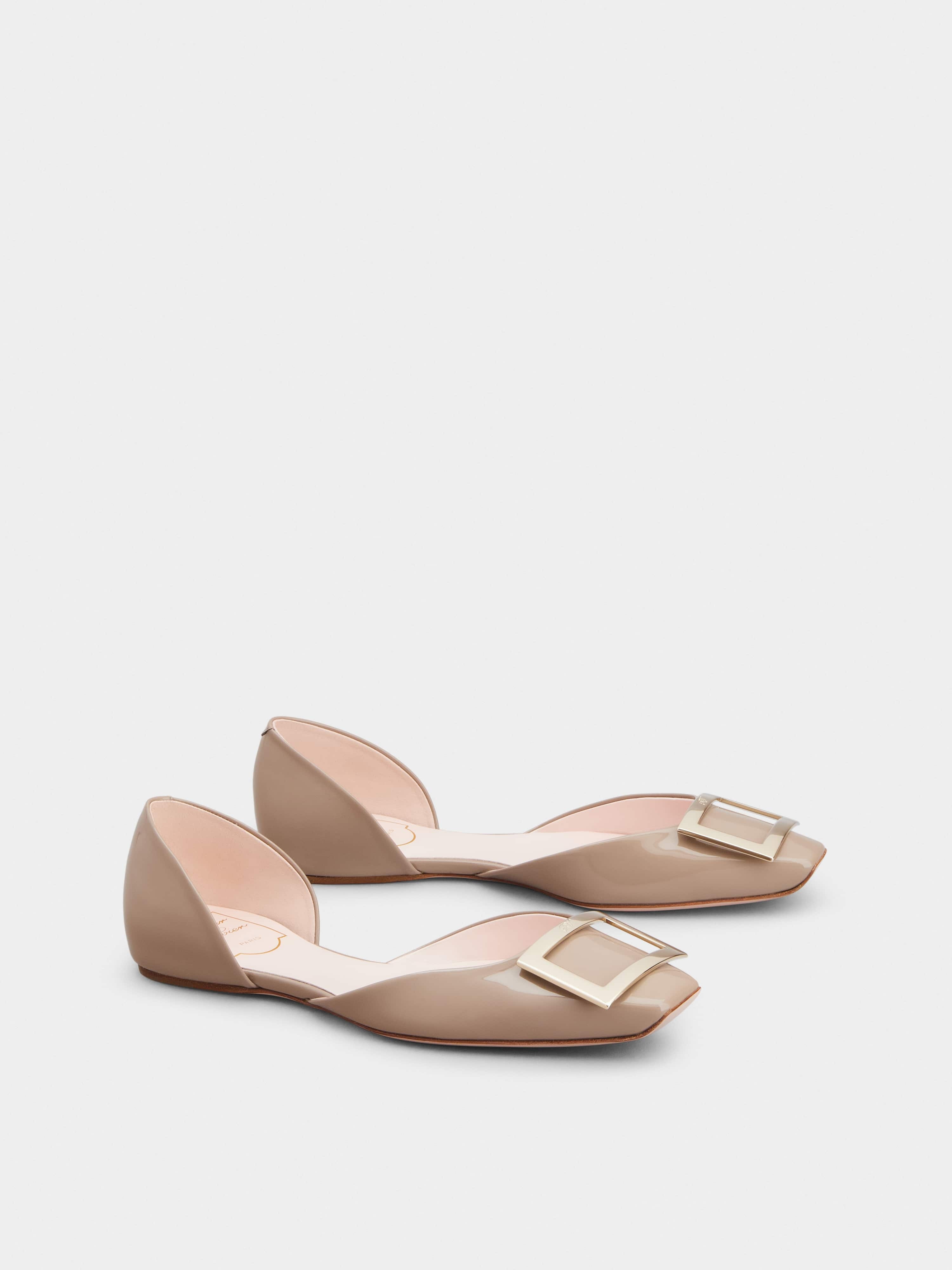 Trompette Dorsay Metal Buckle Ballerinas in Patent Leather - 2