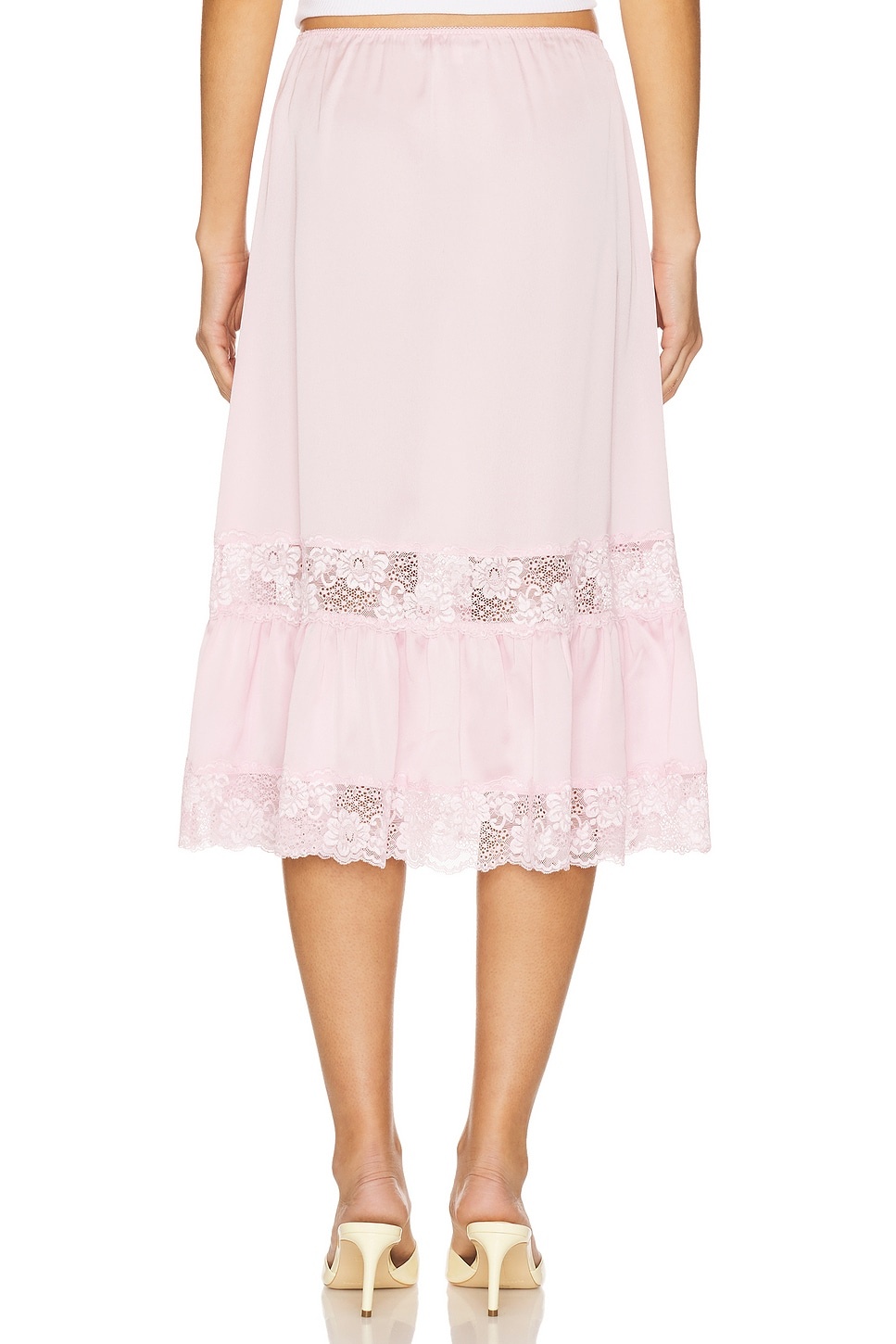 Hideaway Satin Midi Skirt - 4