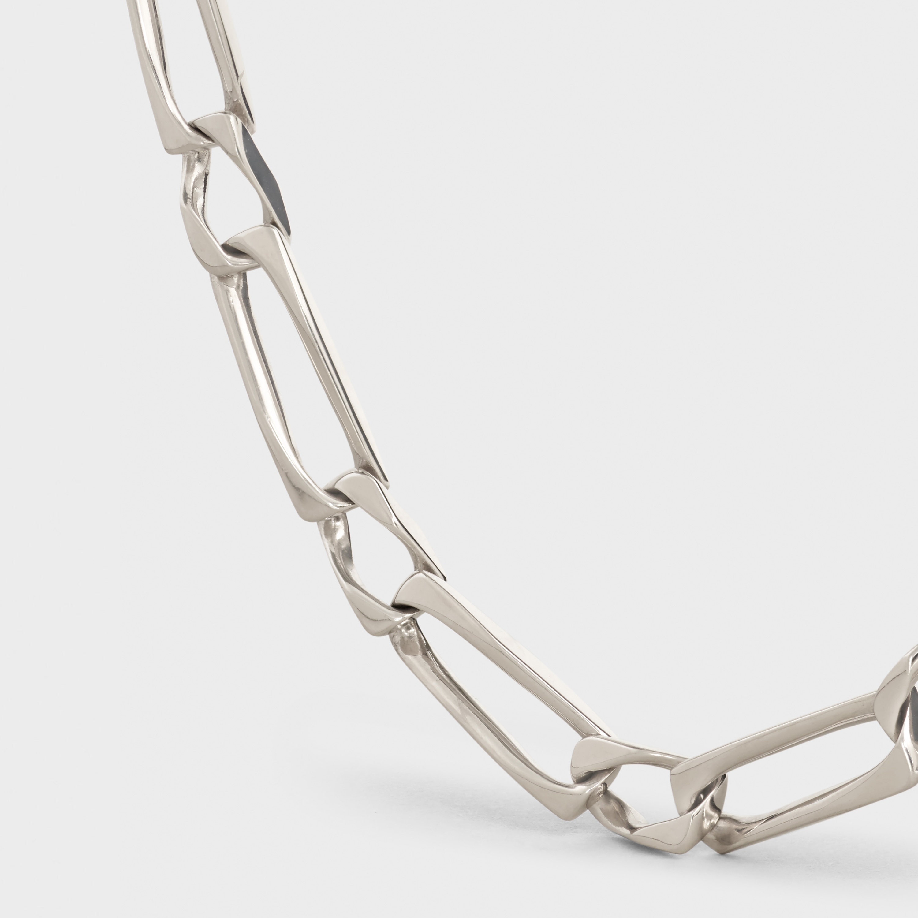 CELINE HERITAGE SQUARE CHAIN BRACELET  IN  STERLING SILVER - 2