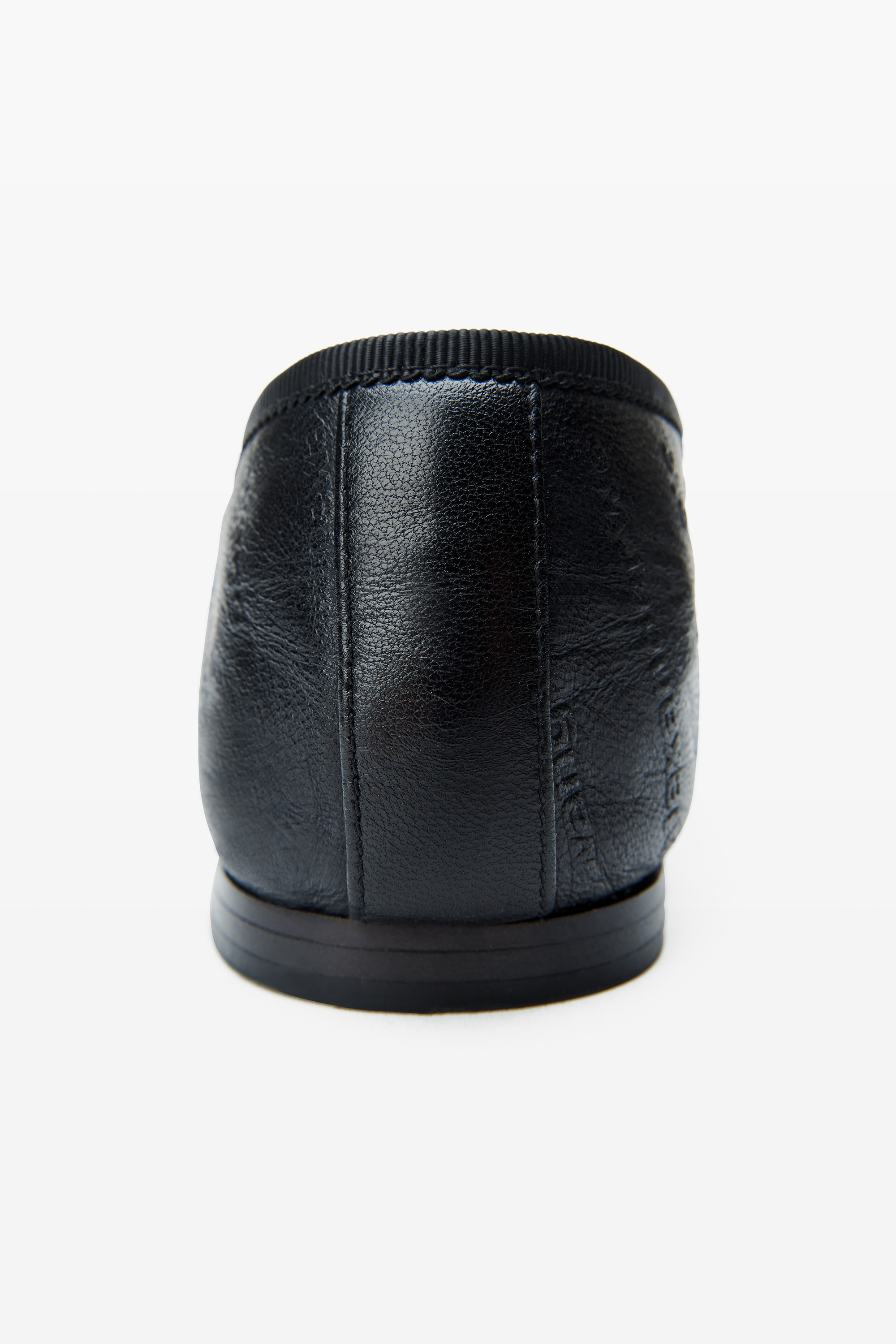 Black Lambskin Ballet Flats - 4