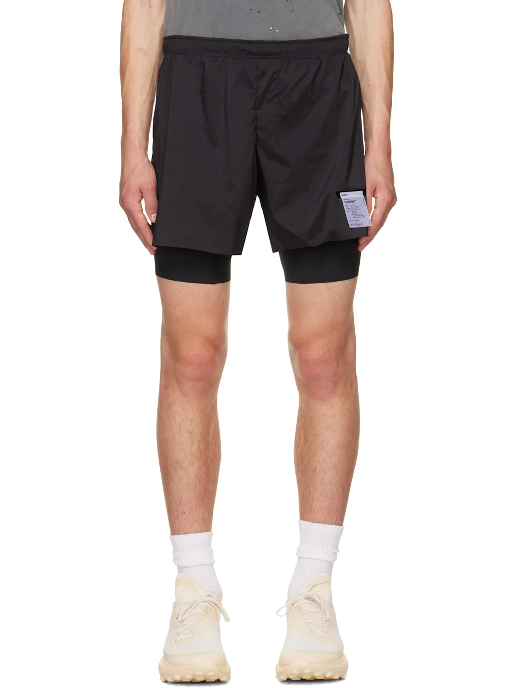 Black TechSilk Shorts - 1