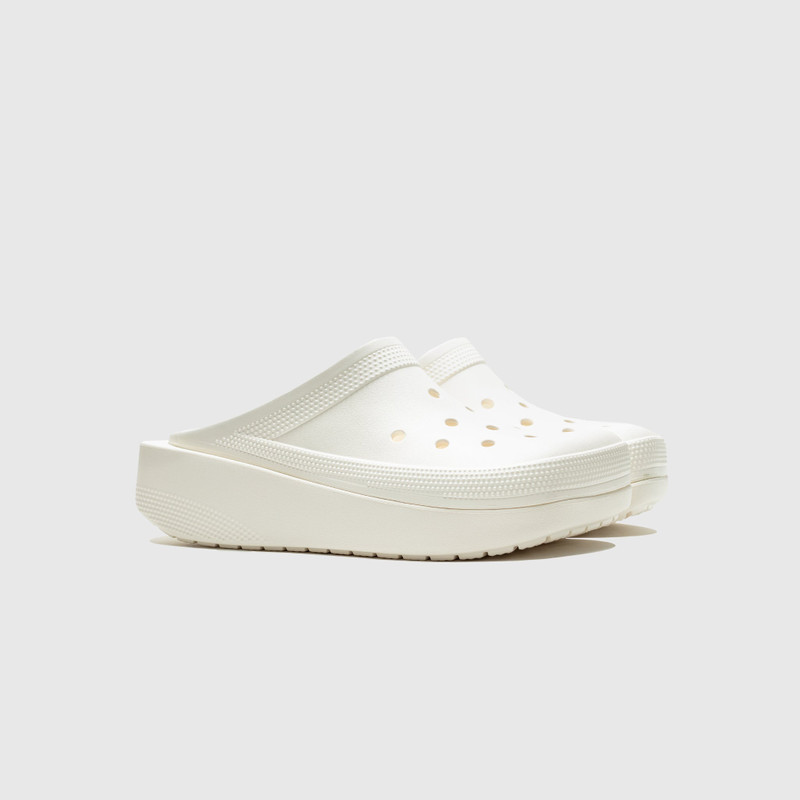 crocs CLASSIC BLUNT TOE CLOG "CHALK" outlook