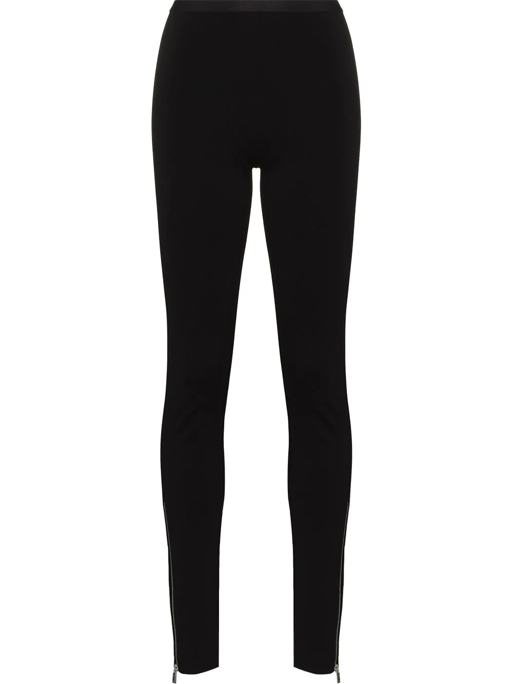 mid-rise zip-ankle leggings - 1