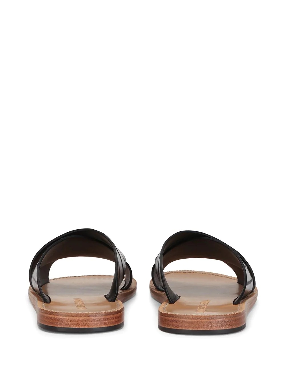 slip-on eel skin sandals - 3