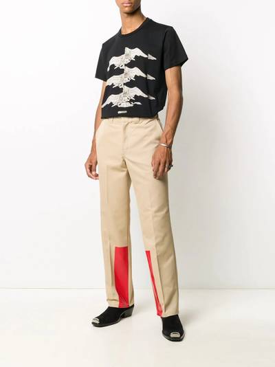 Helmut Lang high rise straight leg trousers outlook